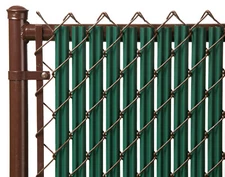 Privacy Slats For Chain Link Fence Single Wall Ridged® Bottom Lock