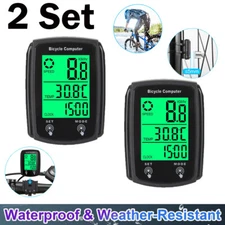 Bike Bicycle Speedometer Cycle Digital Odometer Computer Waterproof LCD