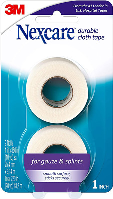 Durable Cloth Tape, Woven Tape, Securely Holds Bulky Wound Dressing - 1 in X 10