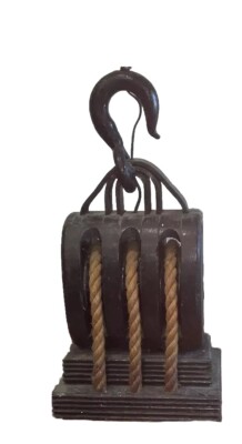 Unique Vintage Trolley Pulley Table lamp