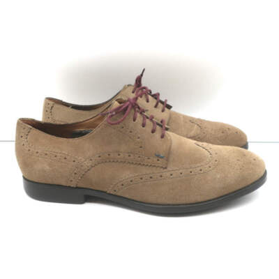 PS Paul Smith Panorama Lace-Up Wingtip Brogues Brown Suede  display picture 1
