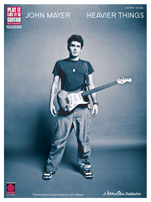 John Mayer Heavier Things Guitar Tab Sheet Music 10 Pop Songs Book
