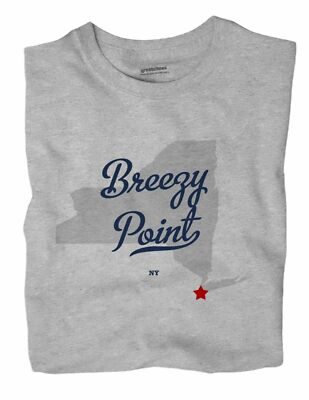 Breezy Point New York NY T-Shirt Queens MAP