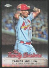 2019 Topps Chrome Update The Family Business Yadier Molina #FBC-7