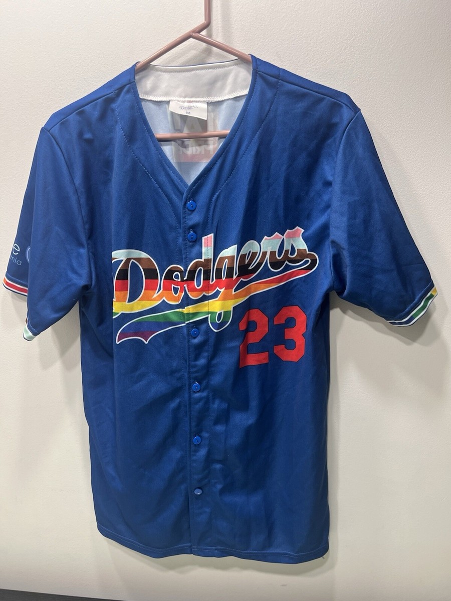 LOS ANGELES DODGERS #23 PRIDE SGA Blue Jersey SZ M (Jason Heyward