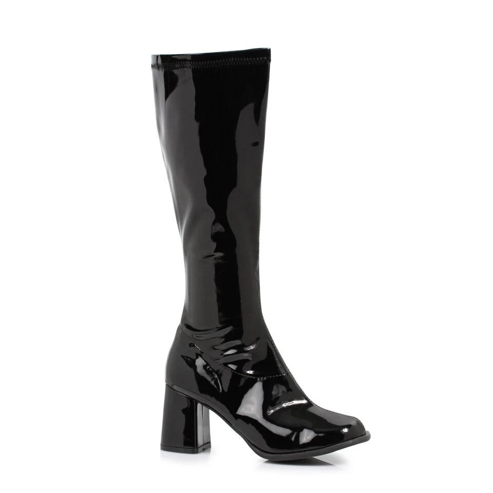 White Gogo Cheerleader Dance Band Uniform Parade Knee Boots Womans
