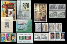 Lot of worldwide Post Stamps and souvenir sheets High catalog value Vatican.