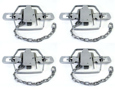 4 Bridger 3 Dogless Offset 2 coil Animal Trap Trapping Supplies 4 Traps