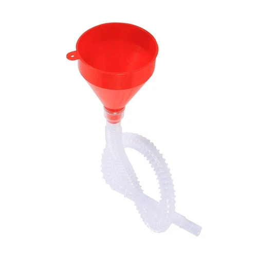 Flexible Extra Long Plastic Tube Car Oil Fluid Water Gas Funnel With Hose Set
