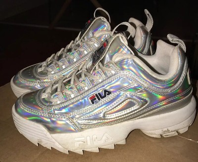 iridescent fila shoes