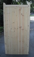 Wooden Garden Side Gate Framed, Ledge & Braced 6ft 1800mm Flat Top
