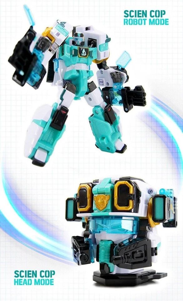 Miniforce Super Cops SCIEN COP Green Rescue Police Transforming Robot TOY - Image 4 of 4