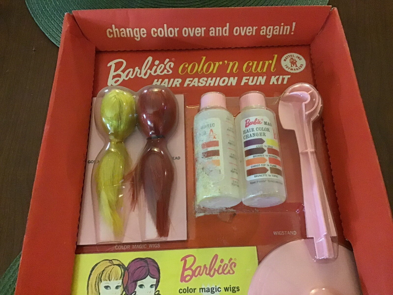 VINTAGE NRFB 1965 BARBIE’S COLOR ‘N CURL HAIR FASHION FUN KIT eBay