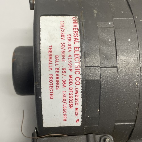 Universal electric Co. Electric Motor - 116/230V - 1300/1550 RPM - Picture 3 of 15