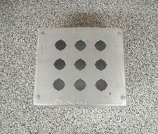 New Rittal Electromate E-9PBXDSS 9-Hole SS Stainless Steel Push Button Enclosure