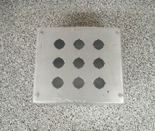 New Rittal Electromate E-9PBXDSS 9-Hole SS Stainless Steel Push Button Enclosure
