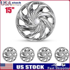 15 Set Of 4 Wheel Covers Full Rim Snap On Hubcaps For R15 Tire Chrome Rim 15 Set Of 4 Wheel Covers Full Rim Snap On Hubcaps For R15 Tire Chrome Rim