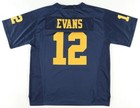Chris Evans Signed Michigan Wolverines Nike Jersey Inscribed Go Blue! (JSA COA) — photo 1