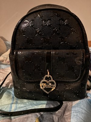 NWT Juicy Couture Simply Perfect Backpack - Liquorice Black & Gold