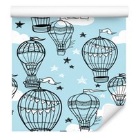 10M Vlies Tapeten Rollen Kinderzimmer Himmel Luftballons Sterne Wolken Xxl 3100