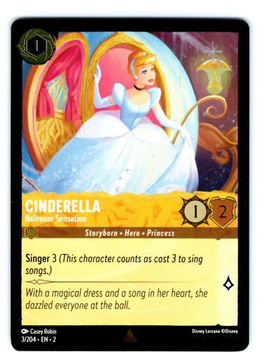 2025 DISNEY LORCANA JA 2 シンデレラ Cinderella R 3/204 JA-2 [Foil] Rise of the Floodborn Disney