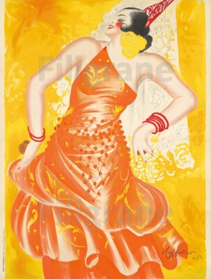 DANSEUSE ESPAGNOL Rpts-POSTER HQ 40x60cm d'une AFFICHE VINTAGE