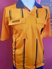 Team Ref Yellow Soccer Referee Jersey, Adult Small