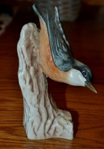 GOEBEL-West-Germany-1967-Nuthatch-Bird-Figurine-CV-84-5-1-4-In