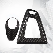 For Bmw M3 F80 M4 F82 Real Carbon Fiber Interior Gear Box Shift Knob Trim CoveEw