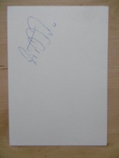 Jürgen Fassbender autograph signed 10x15 cm index card