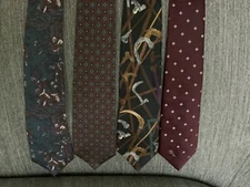 Lot of 4Neckties Jonathan Rake Mark Alexander Allyn/St George Morgan Hart