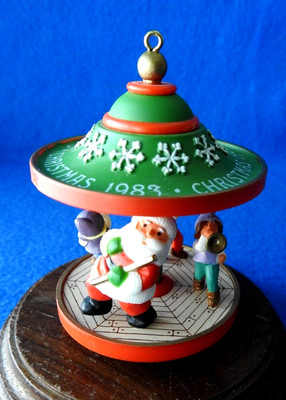 Hallmark Ornament 1983 Santa and Friends  6th in the Carousel Series