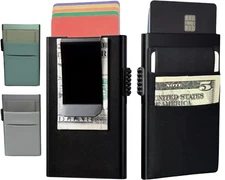 TILONSTAR Slim Money Clip Mens Wallet RFID Blocking Front Pocket Card Holder