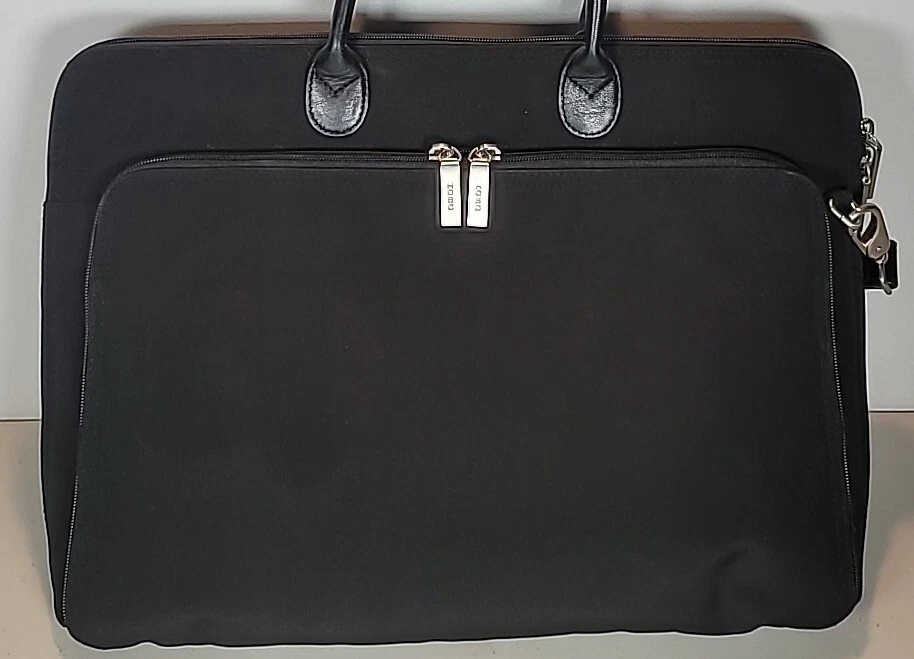 HOBO INTERNATIONAL Nylon Padded Shoulder Laptop Bag Tote Leather Handles - Image 2 of 4