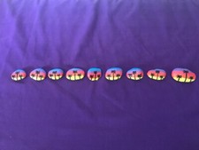 Painted Sunset Palm Tree Rocks