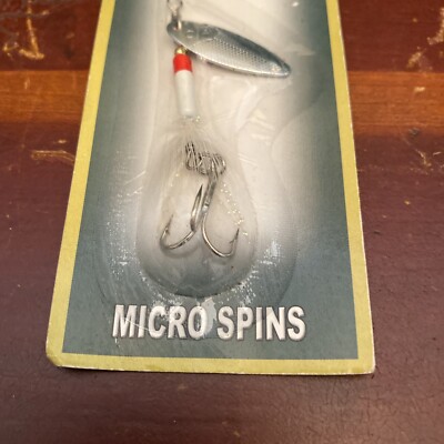 bass pro shop micro spin lure Bass Pro Shop Tournament Series Micro Spin White Red Lure 1/6 Oz Spinner NOS