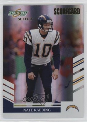 2007 Score Select Scorecard 7/100 Nate Kaeding #288 1dm4