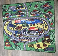 NASCAR Daytona 500 Rug Wall Hanging Carpet 35.5” x 39 3/4" Play Rug 