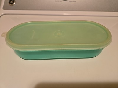 Vintage Tupperware Jadeite Green Oval Storage Container 1375-10