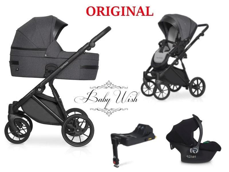 RIKO ULTIMA ULTRA LIGHT BABY PRAM 2in1, 3in1 STROLLER , CAR SEAT , ISOFIX BASE