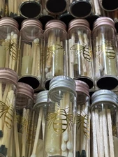 Set Of 15 Bottled Mini Candle With Matchsticks For Party New Hostess Gifts