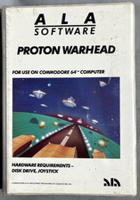 Brand New Proton Warhead Game ALA Video Software Commodore 64 disk 1983