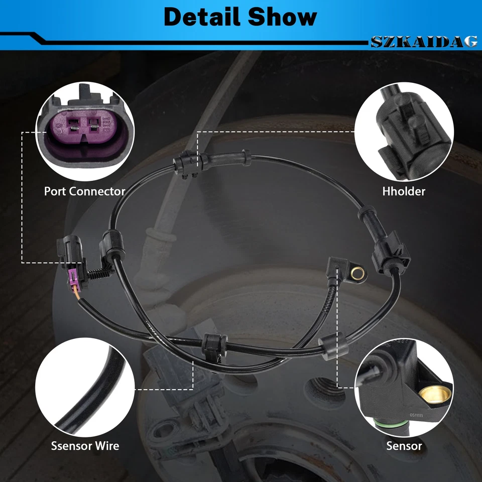 Sensor ABS delantero L o R para Buick Rainier Chevy Ssr GMC Envoy SAAB 2007-2009 Foto 4 de 4