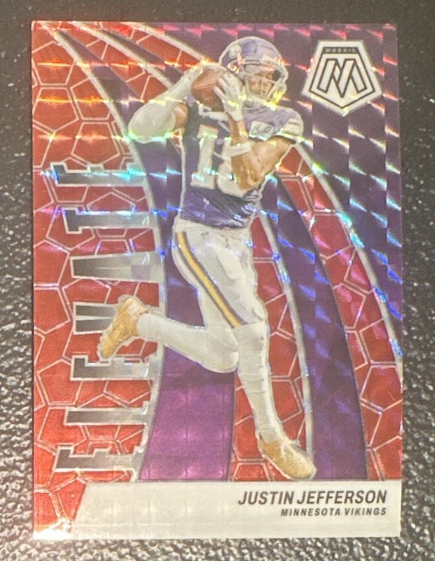 2024 Panini Mosaic - Elevate Justin Jefferson #12 Red Mosaic Prizm