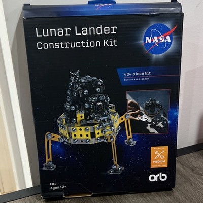 Orb Lunar Lander Construction Kit NASA 404 Pieces Medium Build Tools & Fact Card