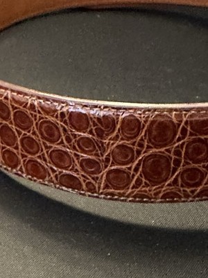 Bally- Genuine American Alligator Leather Belt | eBay display picture 1