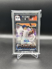 2020 Bowman's Best Power Producers Auto Pete Alonso New York Mets /99 HGA 9