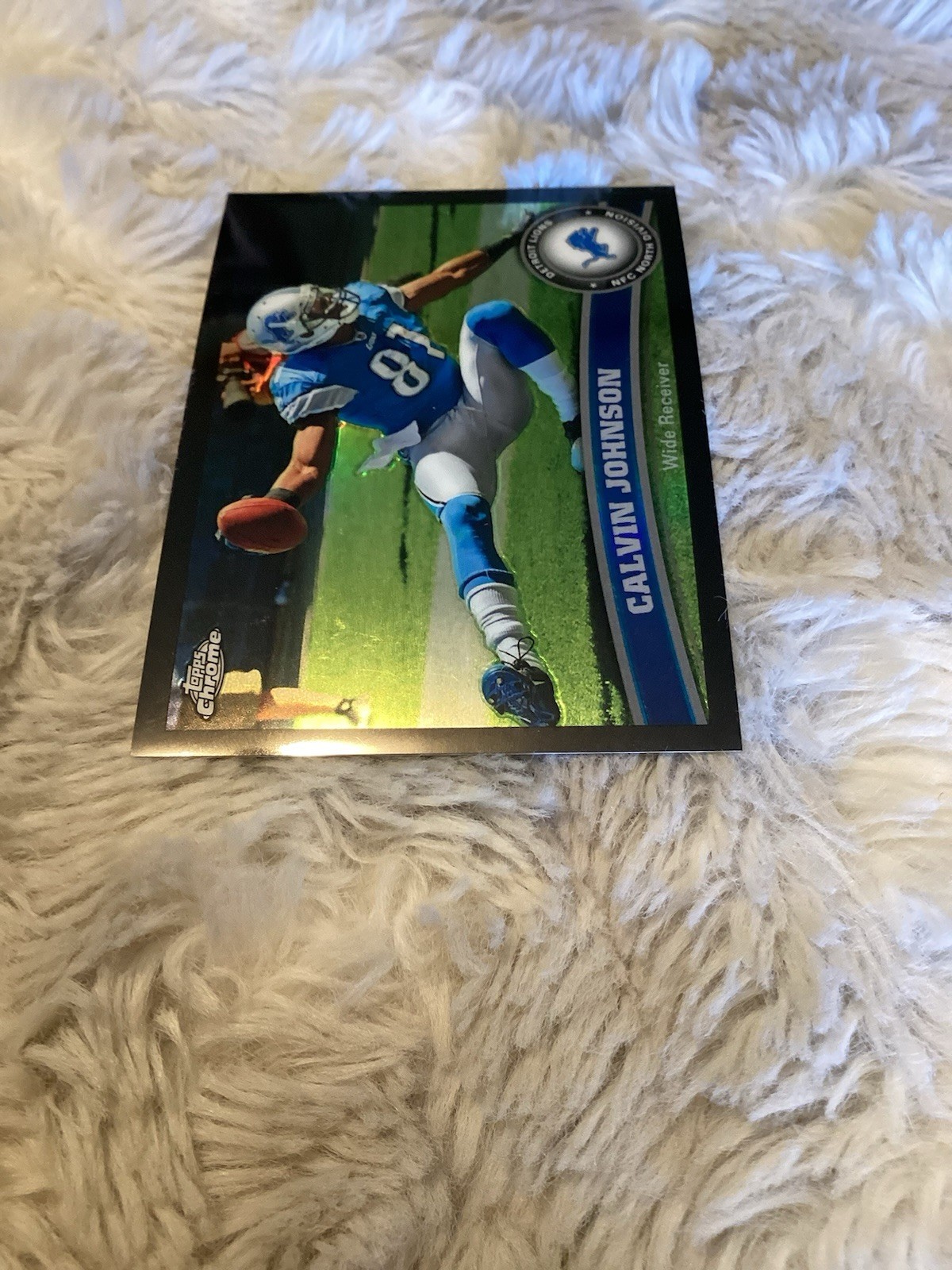 2011 Topps Chrome - Calvin Johnson #8 Black Refractor /299