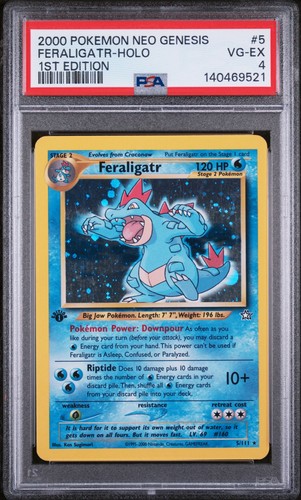 Feraligatr (1st Edition) graded PSA 4 for sale on eBay