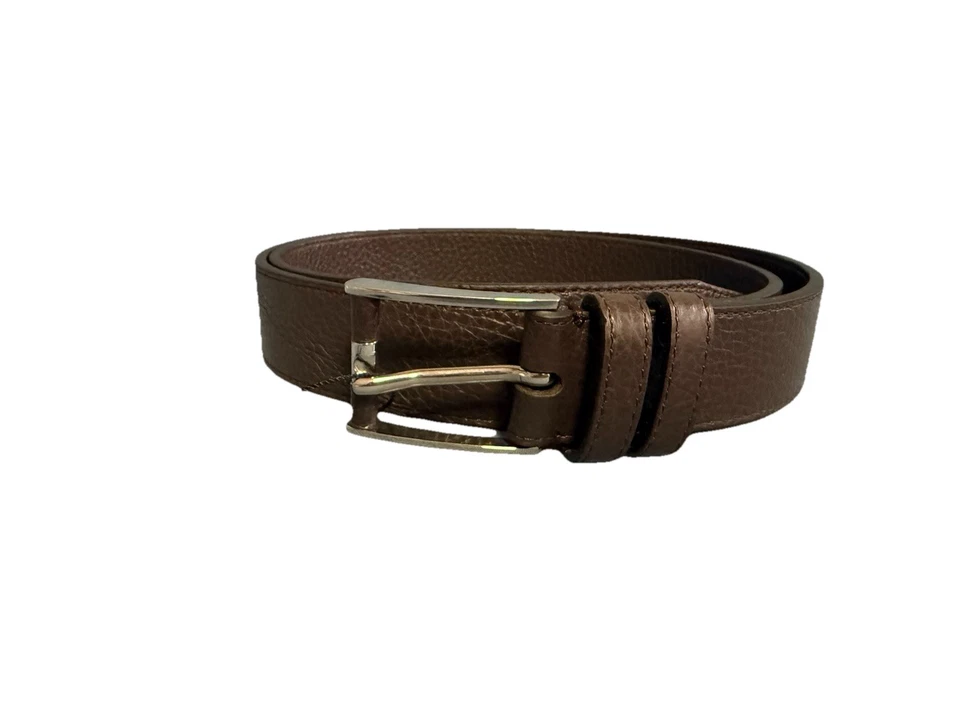 ARALDI MILANO DAL 1930 CINTURA MARRONE IN PELLE - Imagen 2 de 4